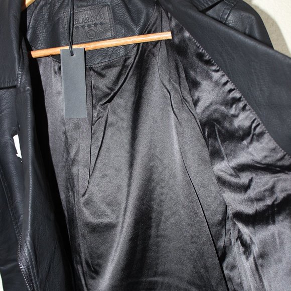 BlankNYC Black Vegan Leather Moto Jacket Black Hardware Multiple Sizes - Picture 14 of 15